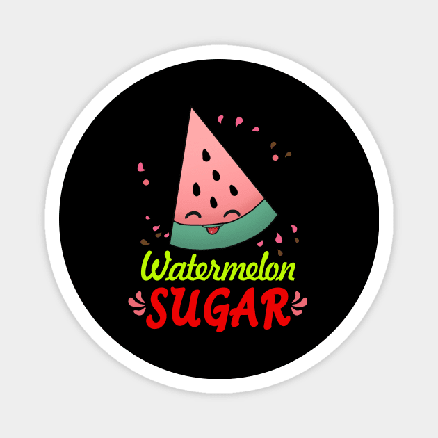 Watermelon Sugar Magnet by RainasArt